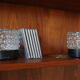 Pair of 1970 molded glass bedside lamps
