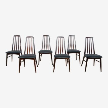 6 chaises Eva par Niels Koefoed pour Koefoeds Hornslet, 1960