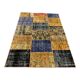 Distressed vintage turkish patchwork rug 178x133 cm wool medium