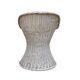 Vintage woven wicker stool 1950