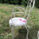 Lot of 5 armchairs for wrought iron garden lounge