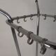 Freestanding Tubax coat rack with 4 tubes and 12 hooks, 1950s