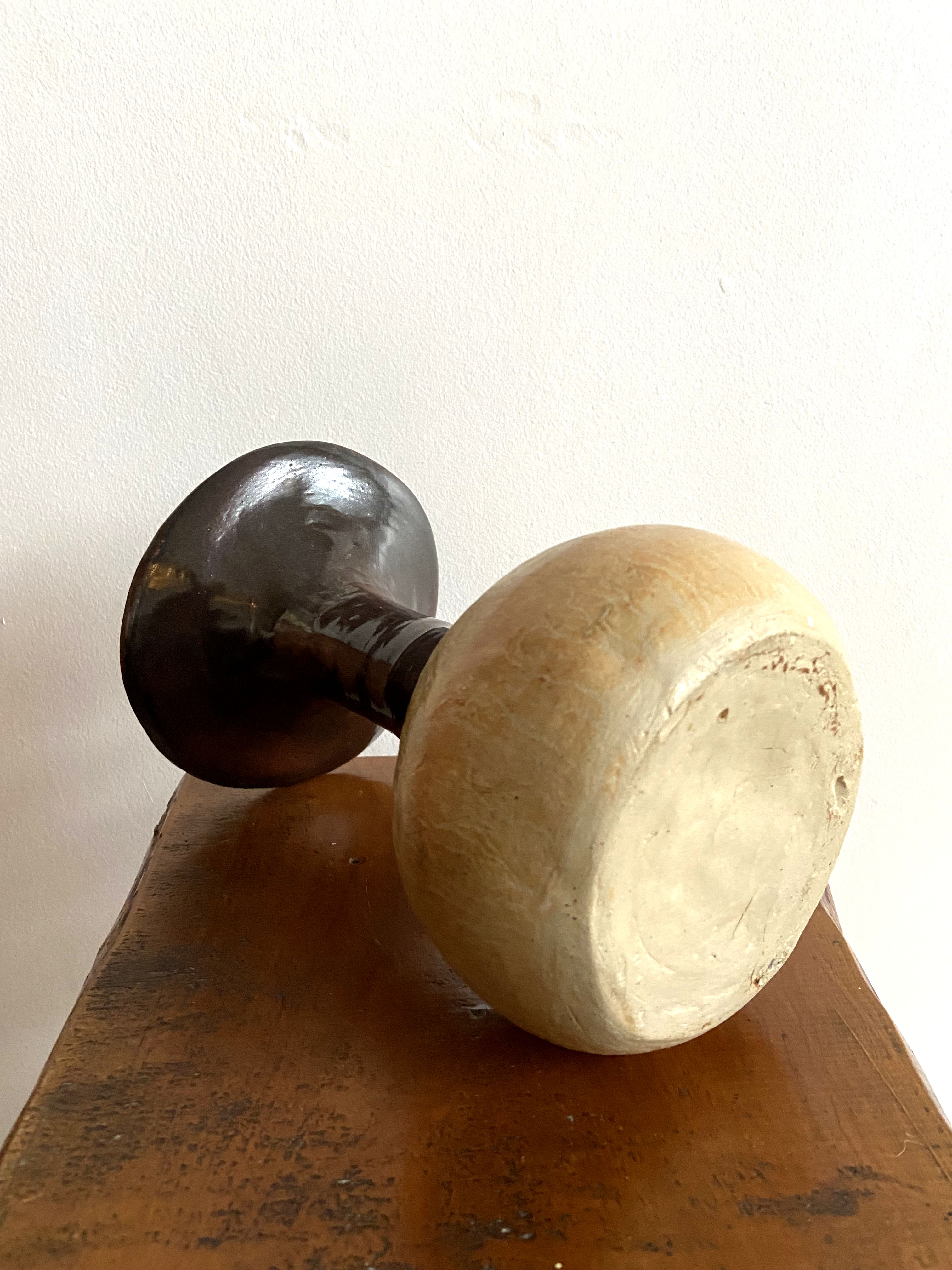 Large brutalist ceramic vase