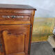 19th-century high buffet in cherry wood