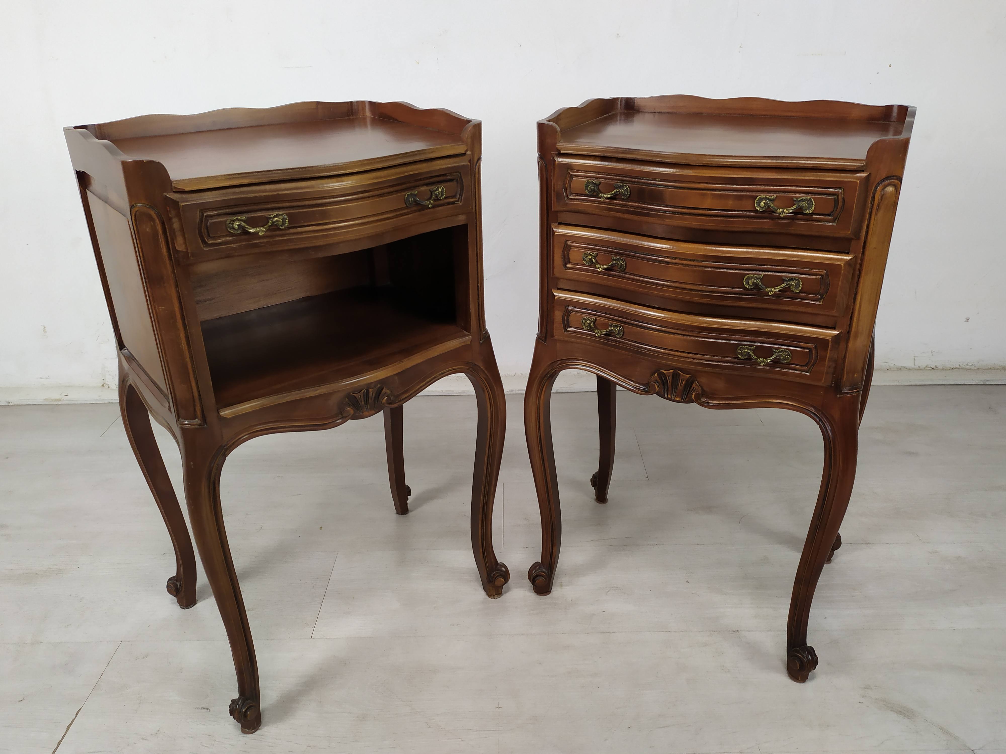 Pair of Louis XV style bedside tables