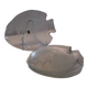 6 glass fish plates from Arcoroc in very good condition.