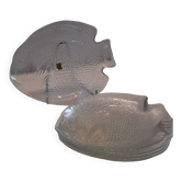 6 assiettes en verre à poissons de chez Arcoroc en très bon état