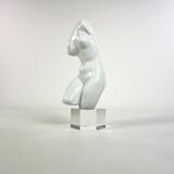 Bust of Venus in ceramic on plexiglass base, circa 1970