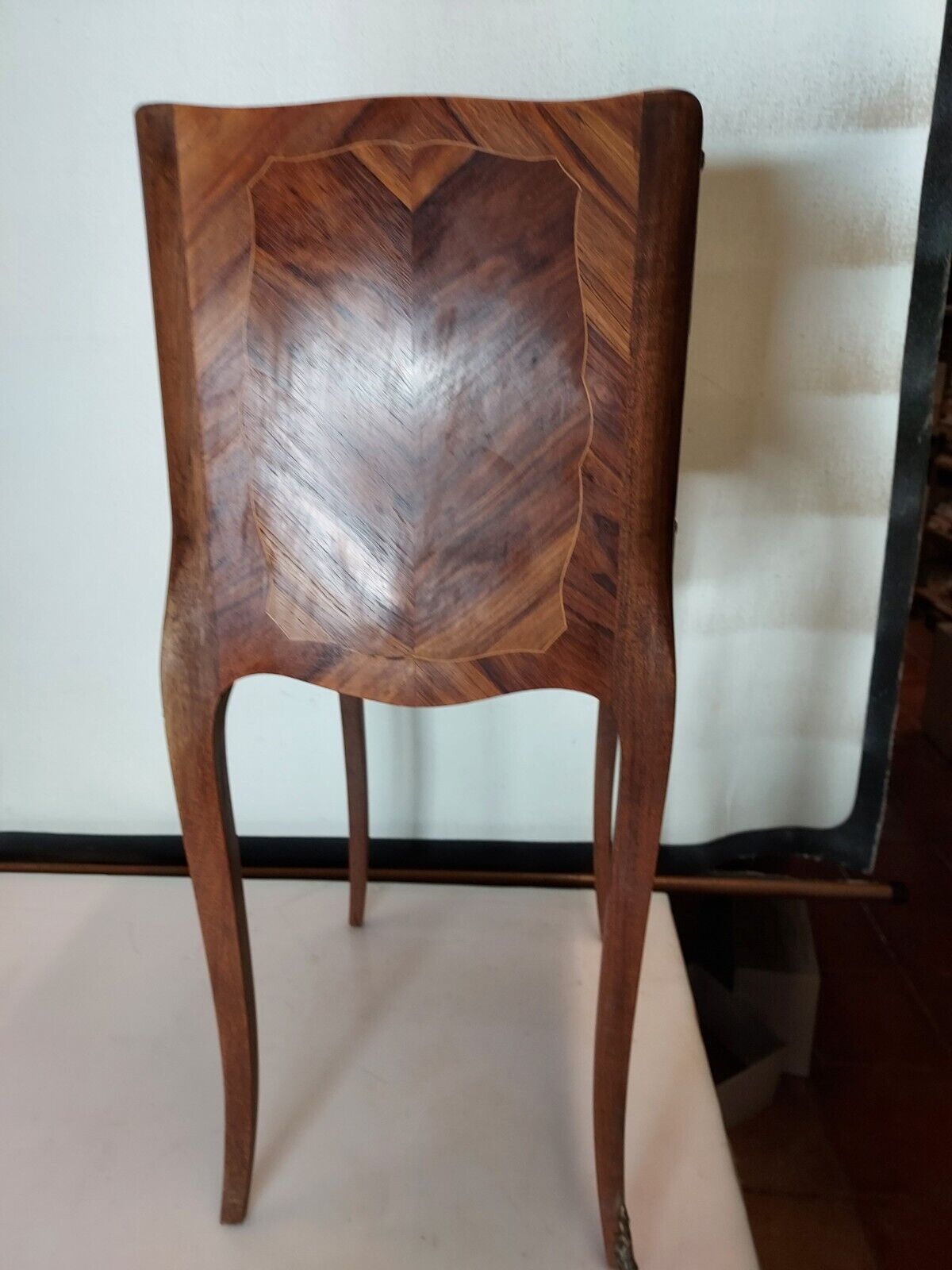 Marquetry bedside table