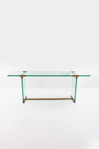 Table d’appoint en verre design par Peter Ghyczy Modèle T30, 1970