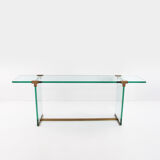 Glass side table design by Peter Ghyczy Model T30, 1970