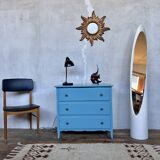 commode vintage bleu