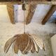 Suspension lotus en cannage vintage