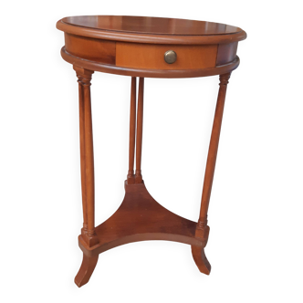 Round table with drawer