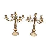 Pair of golden candlesticks