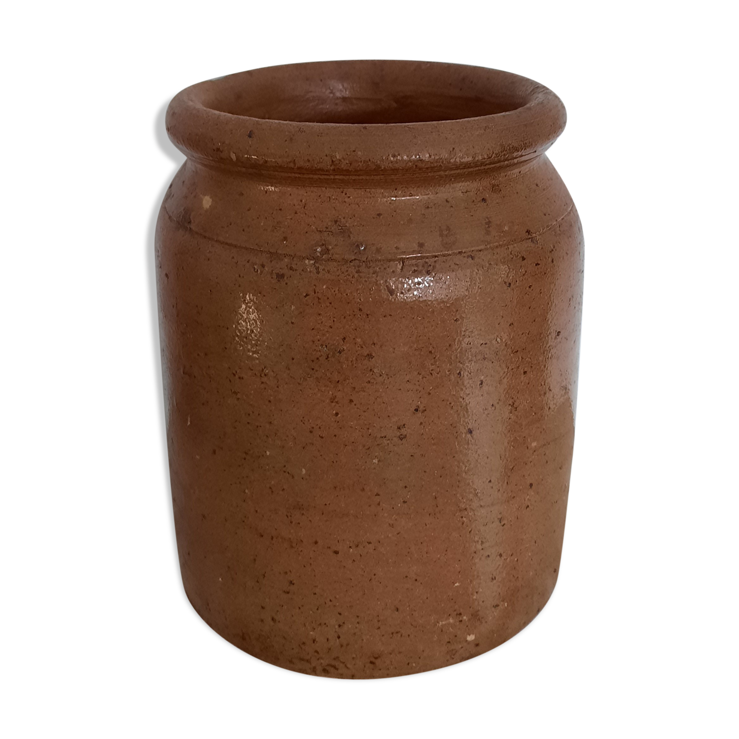 Glazed terracotta pot