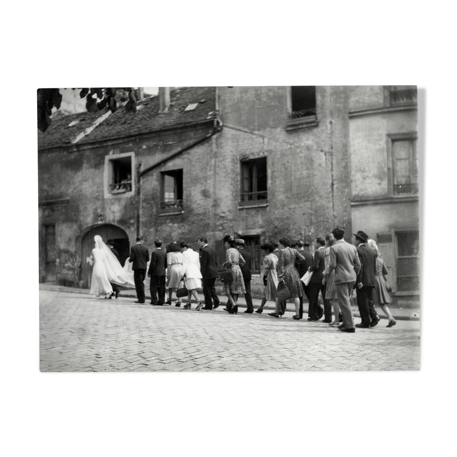 Photo photo drawing of Edouard Boubat a mariage in province