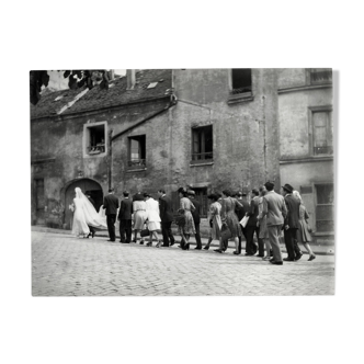 Photo photo drawing of Edouard Boubat a mariage in province