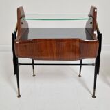 Ico Parisi Style Bedside Tables or Nightstands, Italy 1950's
