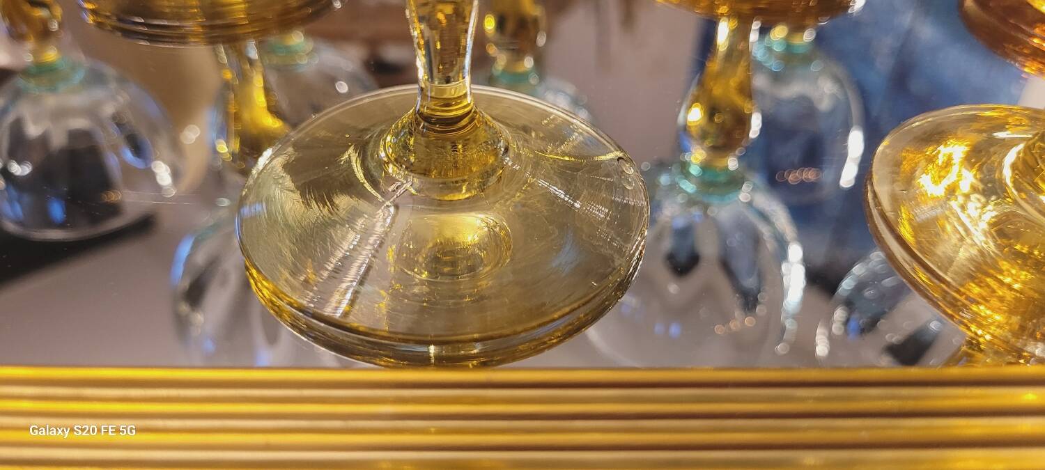 10 George Sand stemmed glasses