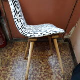 Vintage compass foot chair