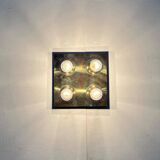 Ceiling lamp or wall sconce in brass from the mid-century German space age by Cosack, 1960s.