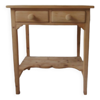 Dressing table, vintage pitch pine desk.