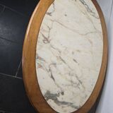 table d'appoint 1930 en acajou dessus marbre