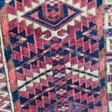 Ancient Turkmen Afghan Hatchlou handmade carpet 133x133 cm