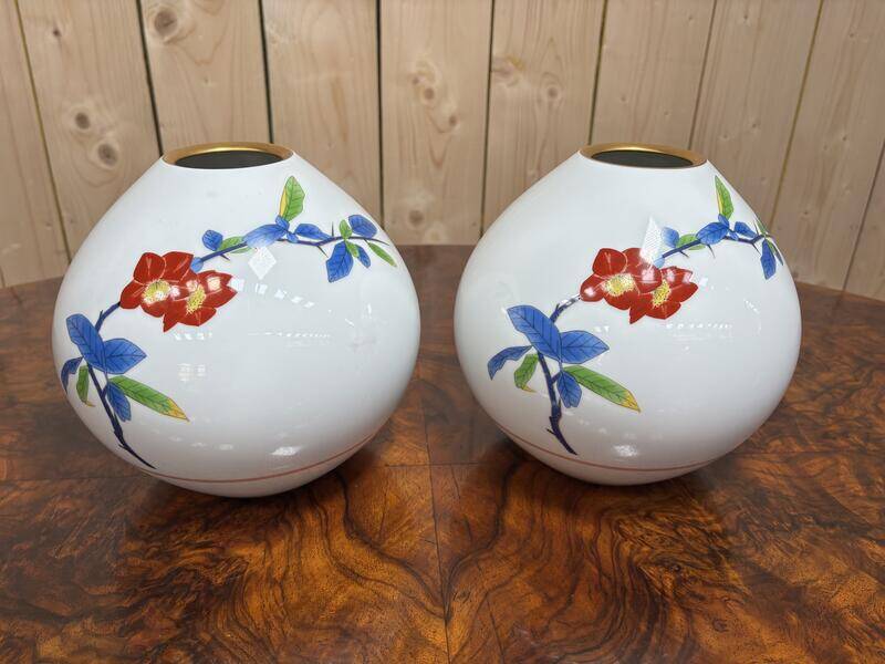 Paire de vases boule