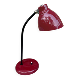Burgundy desk lamp, A-23, 1960s.