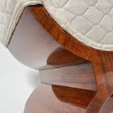 Art Deco Stool in Rosewood Veneer, France, 1930s