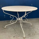 Vintage wrought iron garden table
