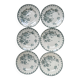 Series of 6 old flat plates “Terre de Fer”