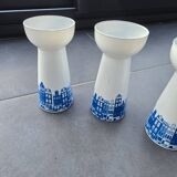 4 vintage Dutch vases for hyacinths