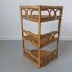 Wall angle shelf in rattan 60s 70s