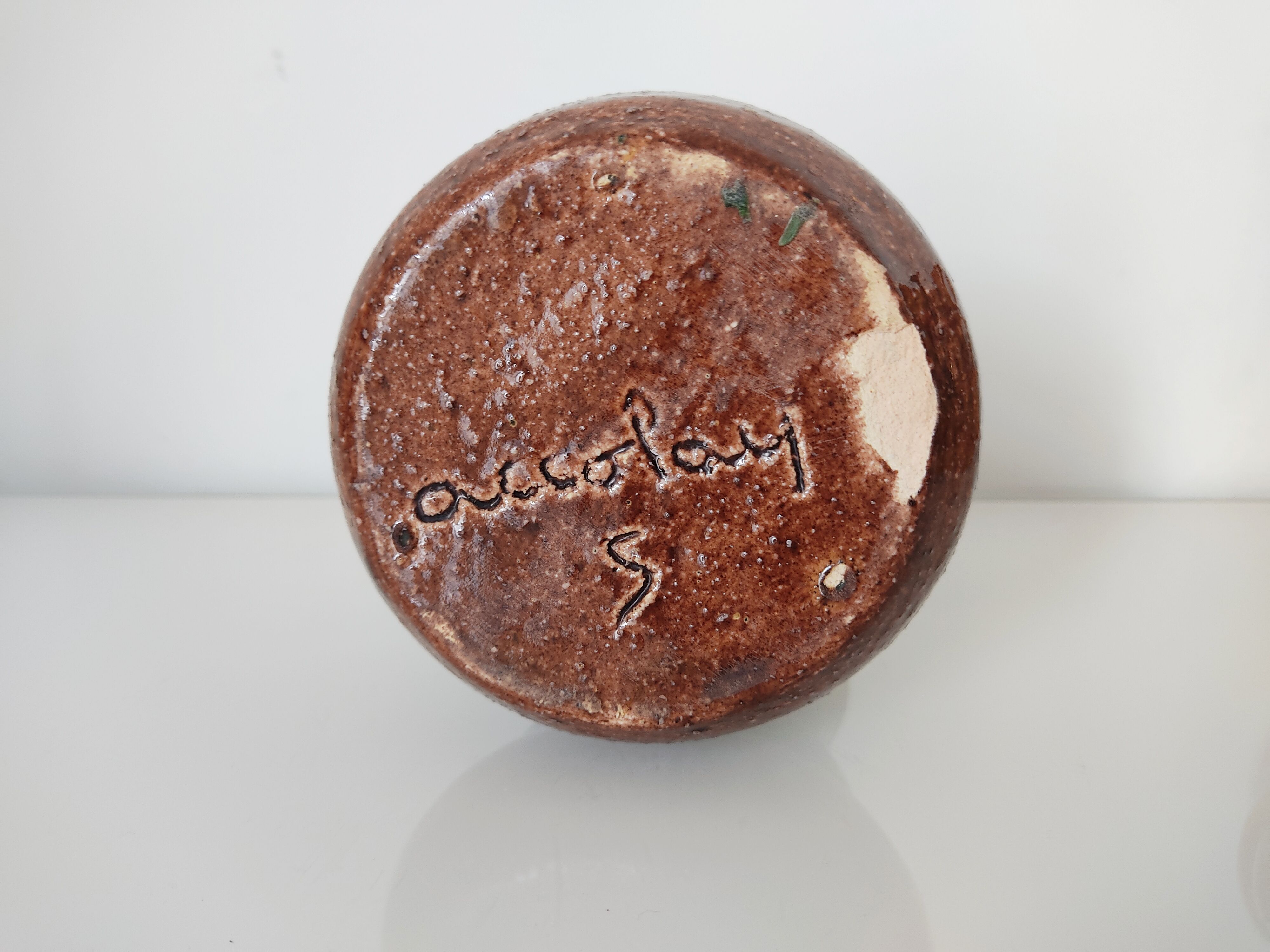 Ceramic vase Accolay signed