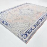 9x12 Large Area Navy Blue Persian Vintage Rug, 275x353 Cm