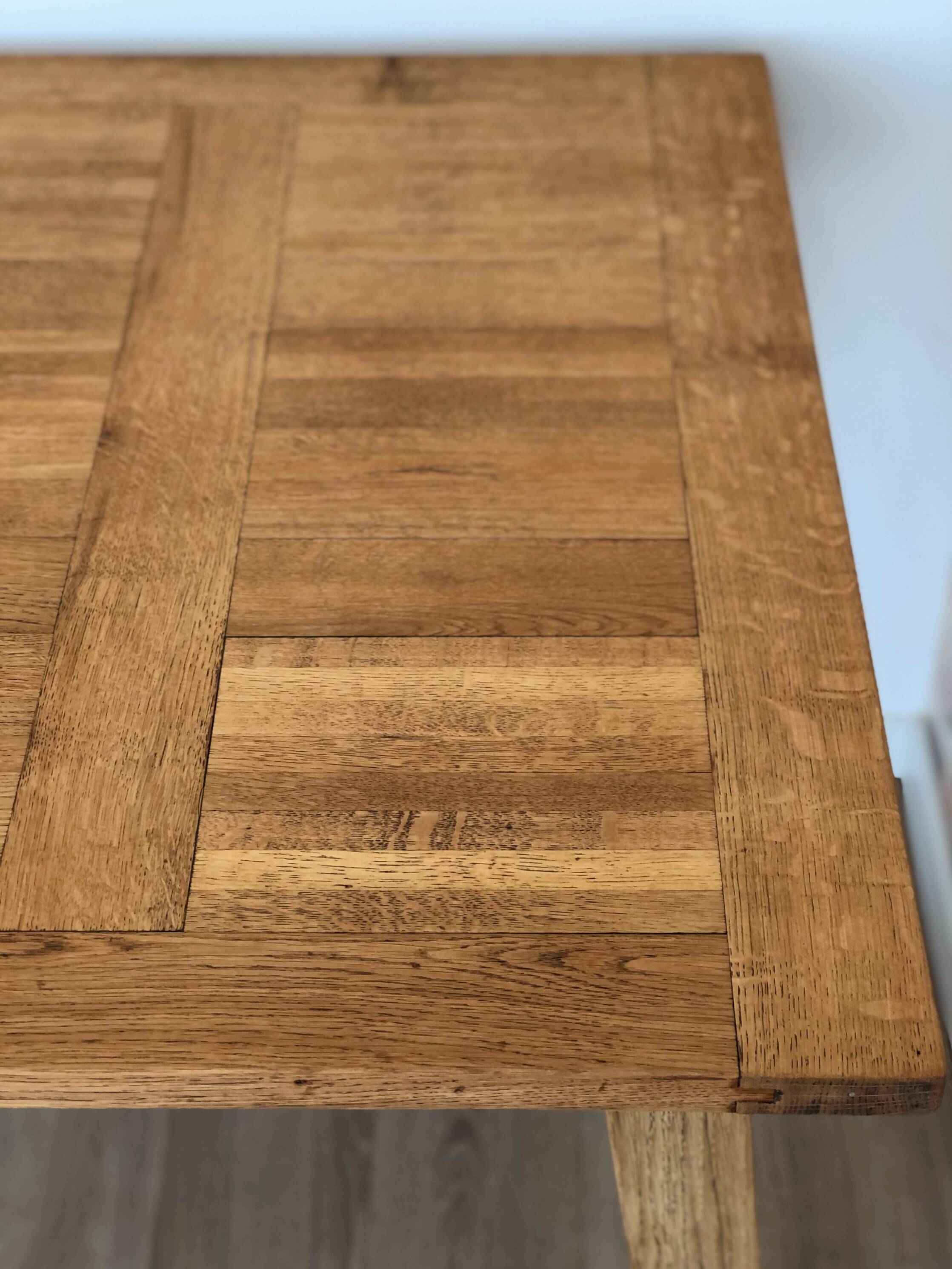 Vintage solid oak farmhouse table