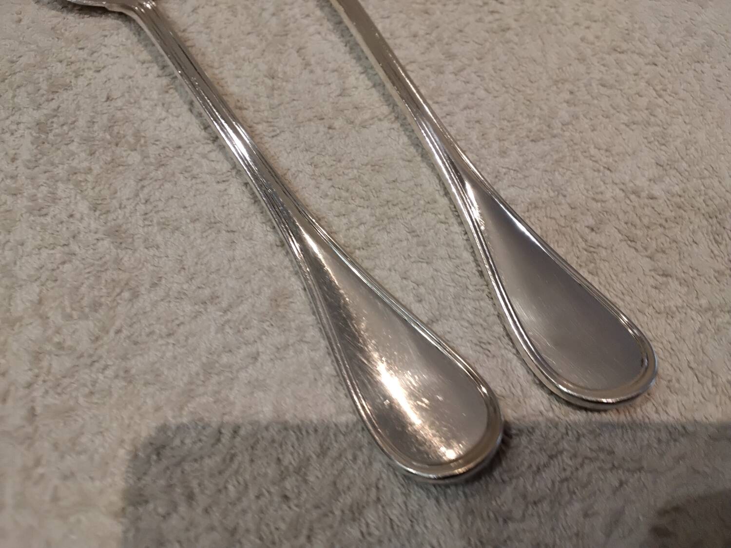 2-piece silver-plated salad serving set by Christofle Albi