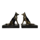 Vintage dog bookends