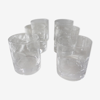 6 whisky glasses