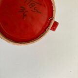 Set of 6 mugs in glazed earth Bitossi Italy 1960