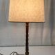 Solid wood-laying lamp turned - 60s