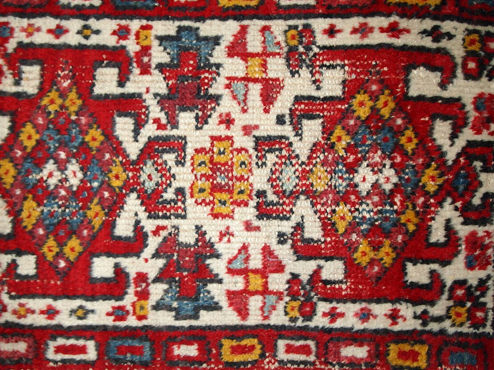 Tapis Vintage Hamadan en Laine, Années 1970, Élégance du Moyen-Orient