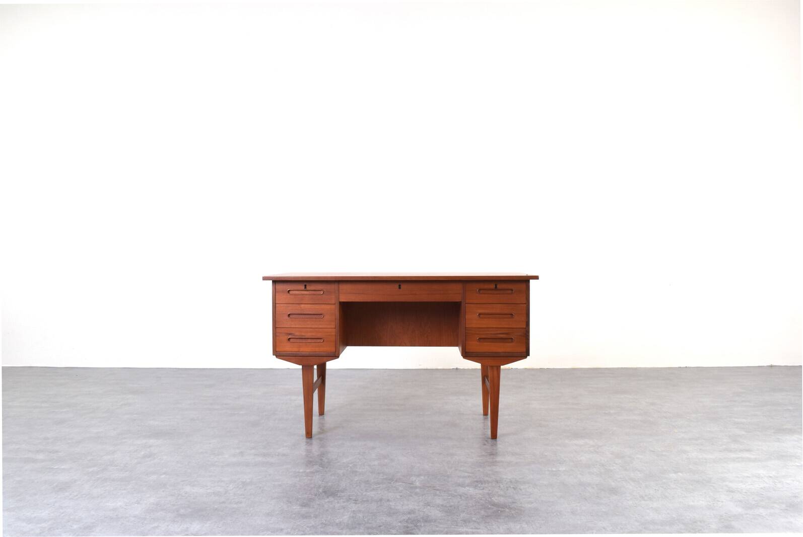 Mid-Century Danish Teak Executive Desk, 1960s.