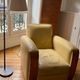 Fauteuil Hugues Chevalier – modèle Pullman – cuir & bois – Art déco