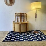 Two Vintage rattan corner notches/shelves