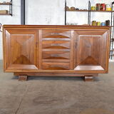 Enfilade vintage en noyer 1950