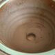 Pot tripode et soucoupe céramique vintage